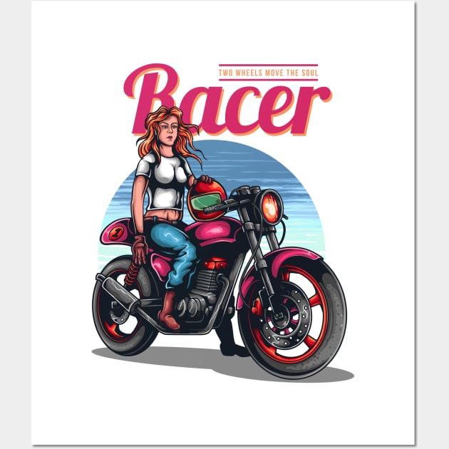 FF Girl Racer 10 - TWO WHEELS MOVE HER SOUL Wall Art by FêriStore'